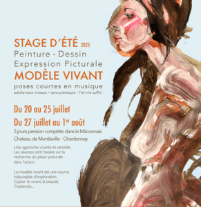 stage d'été 2025 peinture dessin Modèle vivant