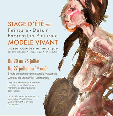 stage d'été 2025 peinture dessin Modèle vivant